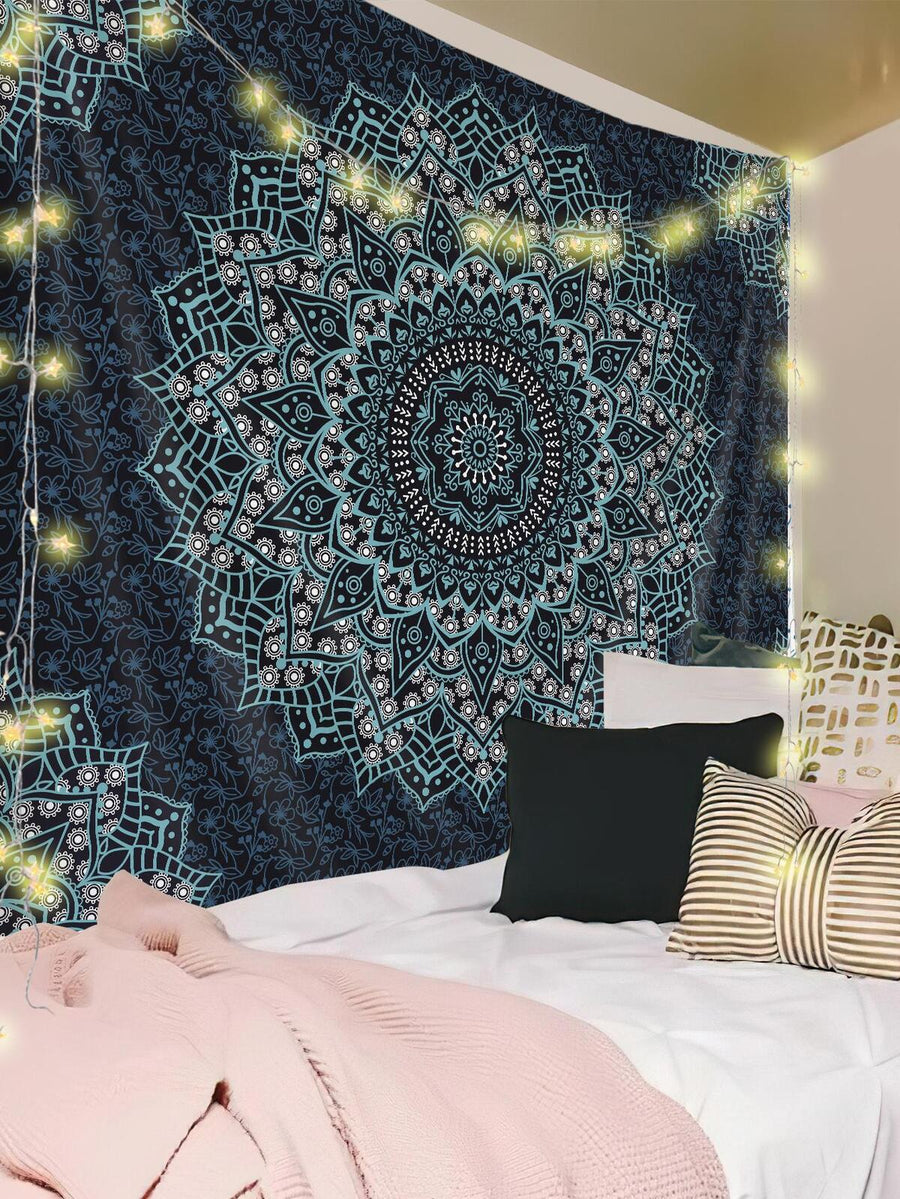 1pc Mandala Pattern Tapestry, Modern Fabric Tapestry Poster Wall Hanging For Bedroom Aesthetic, Flag For Room, Room Decor, Tapestry, Wall Decor, Wall Art, Home Decor, Room Stuffs, Flags For Room, Tapestry Wall Tapestry