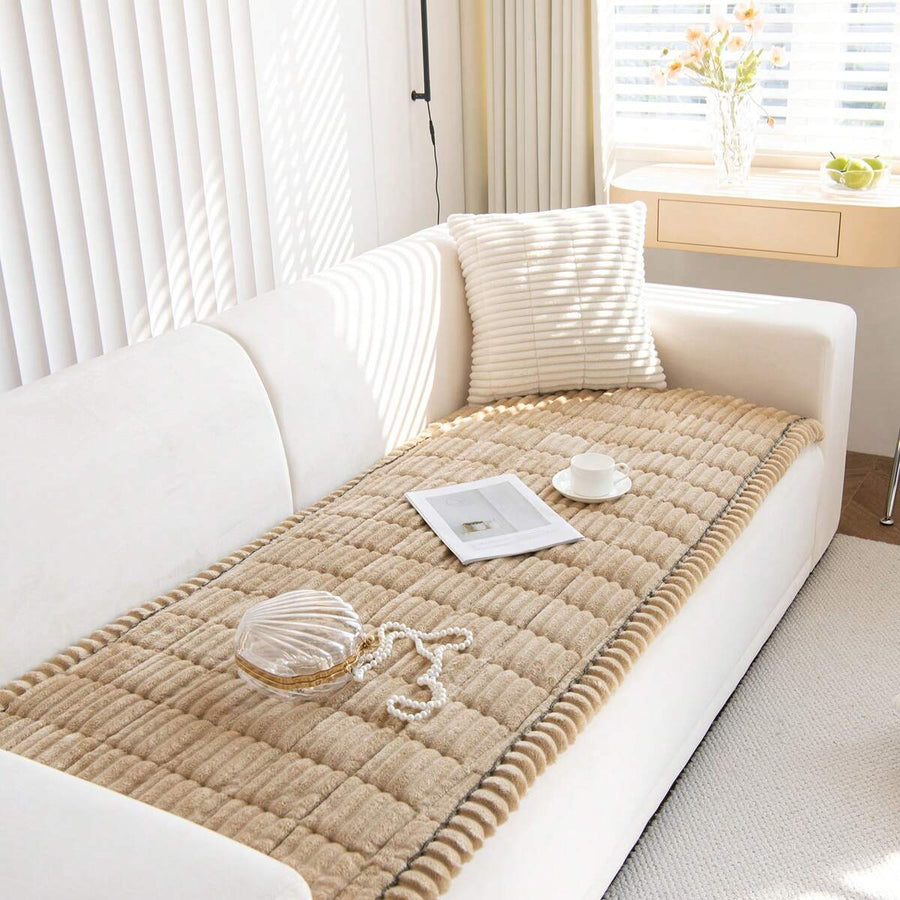 Fuzzy Couch Covers For Pets Couch Protector For Dogs Garden Chic Cotton Protective Couch Cover Thick Cushion Anti-Slip Durable Couch Pad Pet Mat Bed Couch Cover